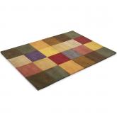 Unbranded Colour Block Wool Rug - 160 x 221 cm