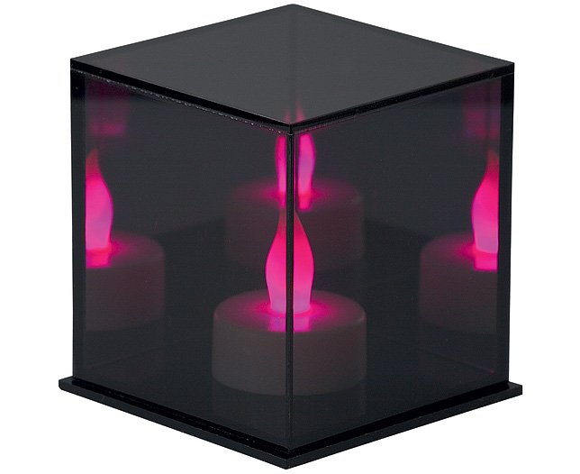 This beautiful little colour changing illusion light cube creates the illusion of multiple candles u