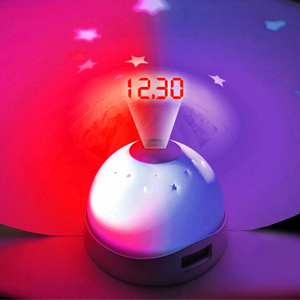 Unbranded Colour Changing Star Projector Alarm Clock