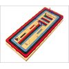 This Coloured 3 Track Continuous Cribbage Board can be used by 2, 3 or 4 players and features a 121 