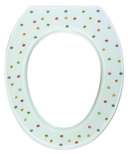 Coloured Drawing Pins Toilet Seat