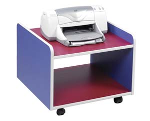 Unbranded Coloured mobile printer trolley