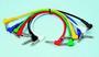 Coloured patch leads - pack of 6