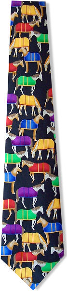 Unbranded Colourful Horses Tie