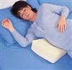 Supportive cushion which safely aids peaceful sleep in pregnancy.