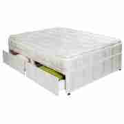 Unbranded Comfyrest Damask Quilted Pillowtop King 4 Drawer