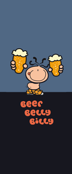 Comic Beer Belly Billy Socks