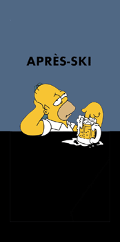 Comic Homer-Apres Ski Socks