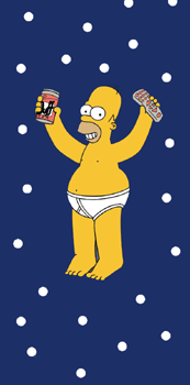Comic Homer Pants Socks