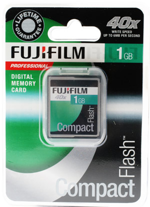 Unbranded CompactFlash (CF) Memory Card - 1GB - Fujifilm Professional 40x