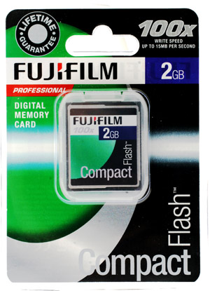 Unbranded CompactFlash (CF) Memory Card - 2GB - Fujifilm Professional 100x