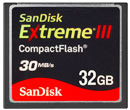 Unbranded CompactFlash (CF) Memory Card - 32GB - Sandisk Extreme III - AMAZING PRICE!