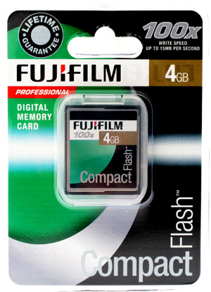 Unbranded CompactFlash (CF) Memory Card - 4GB - Fujifilm Professional 100x