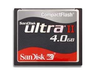 Unbranded CompactFlash (CF) Memory Card - 4GB - Sandisk Ultra II 15MB/S - AMAZING PRICE!