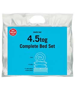 Unbranded Complete Double Bed Set 4.5 Tog