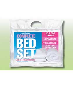 Unbranded Complete Starter Double Bed Set 10.5 Tog