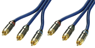High-performance video cable for use with VCRs  TVs  DVD players etc.Delivers superb clarity  defini