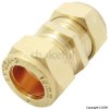 Unbranded Compression Fitting Straight Connector 15mm Pack