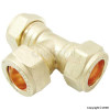 Unbranded Compression Fittings Equal Tee Connector 15mm