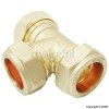 Unbranded Compression Fittings Equal Tee Connector 22mm