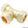Unbranded Compression Fittings Equal Tee Connectors 15mm