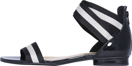 Unbranded Comus Canvas Flat Sandal Black