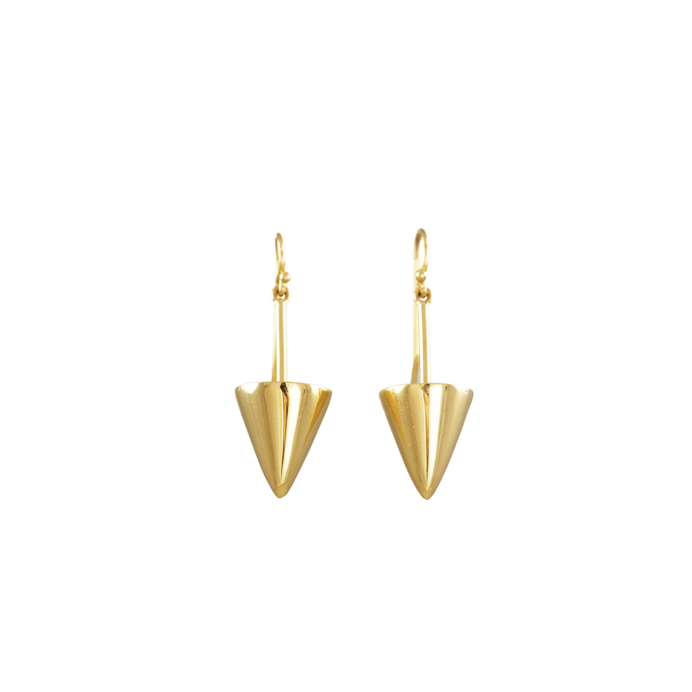 Unbranded Cone Drops - Yellow Gold