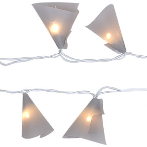 Cone String Lights- Silver