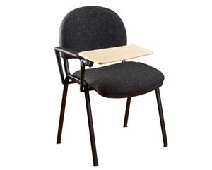 Black frame conference style chair. Ideal for conference, study halls, seminars. Chairs can be linke