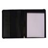 Black conference folder with zip