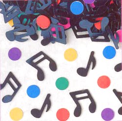 Confetti - Musical notes