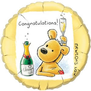 Congratulations! Champagne 18 Foil Balloon In