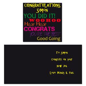Unbranded Congratulations Bright Card