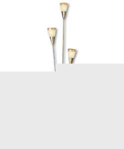 Satin silver plated finish.Height 156cm.Diameter 3