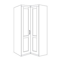 Dimensions: H2135 x W1040 x D1060 mm, Beech effect, Finished inside with an Apple Wood Effect,