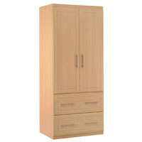 Dimensions: H2135 x W900 x D610 mm, Beech effect, Finished Inside with an Apple Wood Effect,