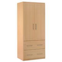 Dimensions: H2135 x W900 x D610 mm, Beech effect, Finished Inside with an Apple Wood Effect,