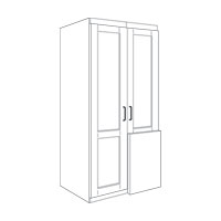 Contemporary Beech Style Stable Door Robe