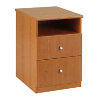 Contemporary Cherry Style Bedside Cabinet