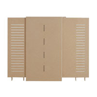 Contemporary Extendable Radiator Cabinet - Unfinished MDF Small-Medium Size