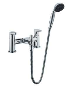 Contemporary Lever Bath Shower Mixer Chrome.Complete with hose and fittings.Suitable for low, medium