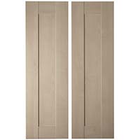 Contemporary Maple Style 2 x 300 mm Wide Larder Doors - Pack V