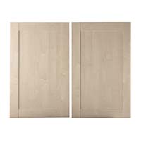 Contemporary Maple Style 2 x 600mm Wide Door - Pack E