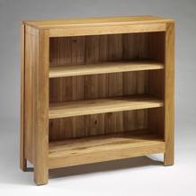 Contemporary Oak Bookcase - wide