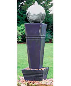 Unbranded Contemporary Sphere on Pedestal Water Feature