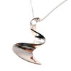 Unbranded Contemporary Twisted Silver Pendant