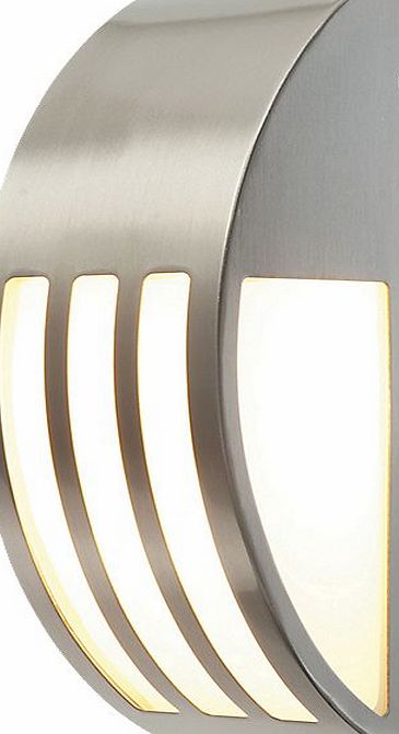 Unbranded Convex Brushed Stainless Steel Wall Light 40W