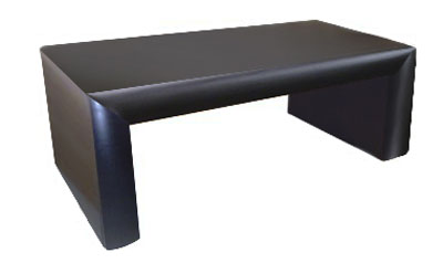 Unbranded Convex Painted Black Coffee Table