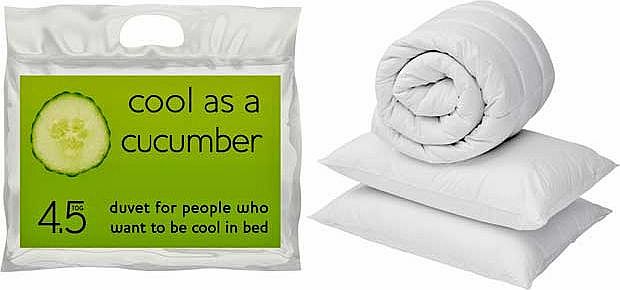 Cool as a Cucumber 4.5 Tog Duvet and Pillow Set