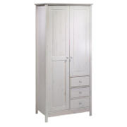 Copenhagen 2 Door 3 Drawer Wardrobe- White